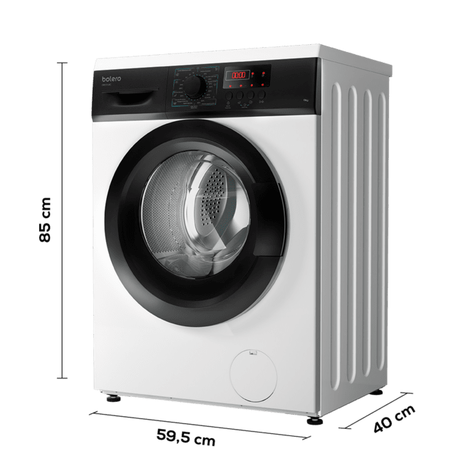 Cecotec Bolero DressCode 6000N Lavadora De 6 Kg De Capacidad Y 1000 Rpm 8 Programas Y Panel De Control Con Display LED Lavadora