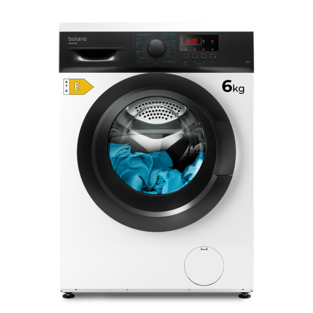 Cecotec Bolero DressCode 6000N Lavadora de 6 kg de capacidad y 1000 rpm 8 programas y panel de control con display LED Lavadora