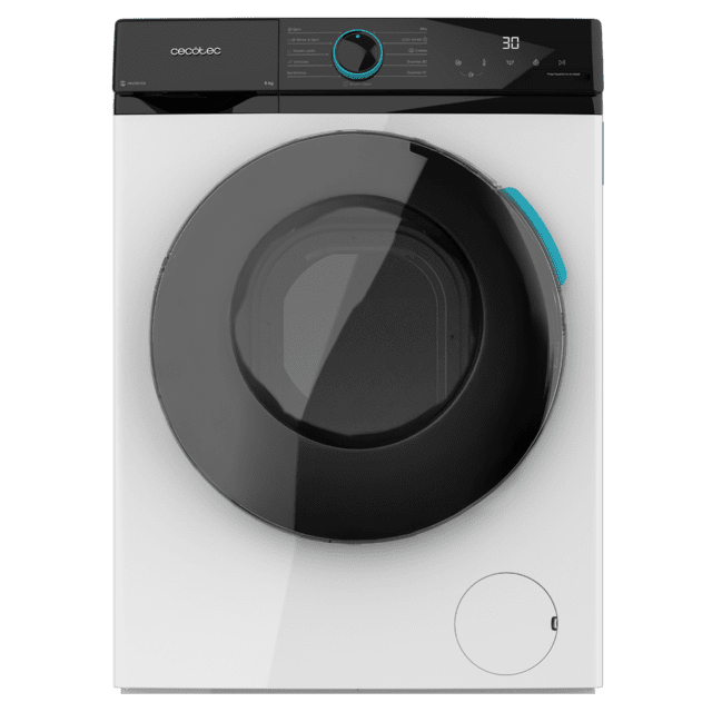 Cecotec Bolero DressCode 6160 Inverter Lavadora De 6 Kg De Capacidad Y 1200 Rpm 11 Programas Clase A Motor Inverter Plus Steam Max Drum Clean Programa Rápido 15' Delay Start KidLock Y Panel De Control Con Display LED. Lavadora