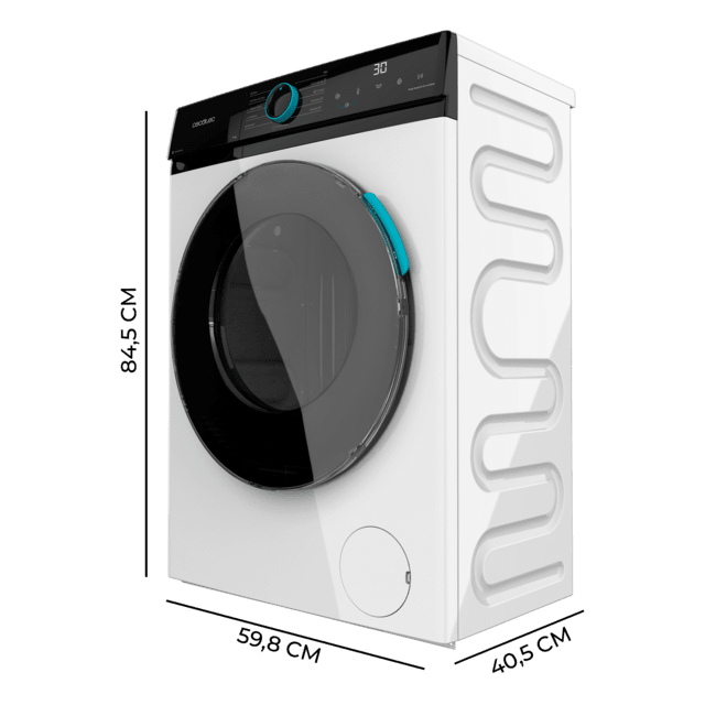 Cecotec Bolero DressCode 6160 Inverter Lavadora De 6 Kg De Capacidad Y 1200 Rpm 11 Programas Clase A Motor Inverter Plus Steam Max Drum Clean Programa Rápido 15' Delay Start KidLock Y Panel De Control Con Display LED. Lavadora