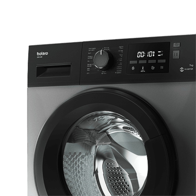 Cecotec Bolero DressCode 7200 Inverter Steel. Lavadora 7 Kg Carga Frontal 1400 Rpm 2000 W Motor Inverter Plus 16 Programas Esterilización MyFav DelayStart Lavadora