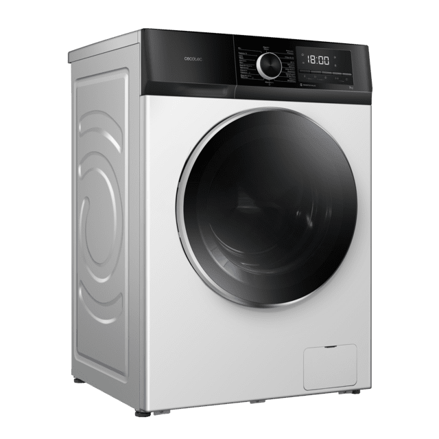 Cecotec Bolero Dresscode 7500 Inverter A Lavadora De 7 Kg De Capacidad Blanca Y 1400 Rpm Motor Inverter Plus SteamMax Drum Clean Allergy Care Pearl Drum Delay Start Stop&Go Display LED Y Acabados Cromados Programa ECO Y KidLock