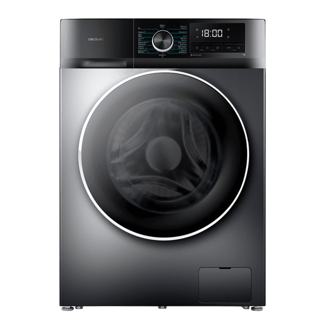 Cecotec Bolero DressCode 7500 Inverter Steel A Lavadora De 7 Kg De Capacidad Steel Y 1400 Rpm Motor Inverter Plus 16 Programas Clase A-10% 16 Programas Motor Inverter Plus SteamMax Drum Clean Allergy Care Pearl Drum Delay Start