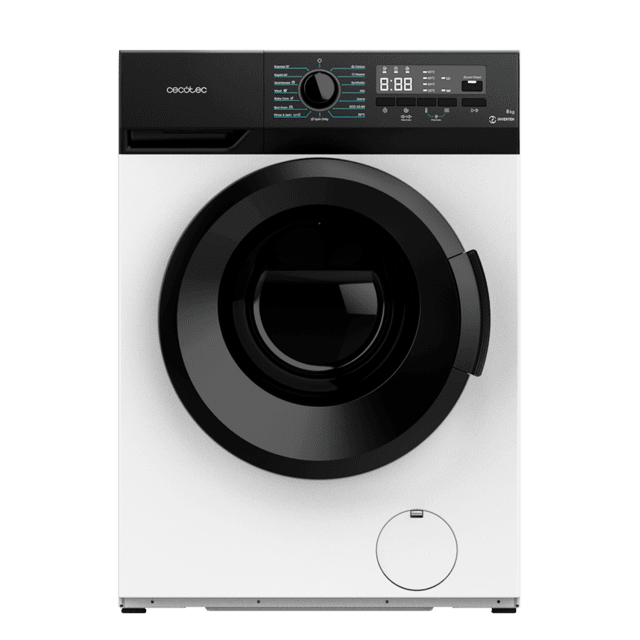 Cecotec Bolero Dresscode 8300 Inverter Maxx A Lavadora De 8 Kg De Capacidad Y 1400 Rpm. 15 Programas Clase A Motor Inverter Plus SteamMax. Lavadora De 8 Kg Clase A