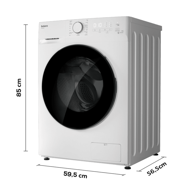 Cecotec Bolero DressCode 8400 Inverter M. Lavadora 8 Kg Carga Frontal 1400 Rpm 2000 W Motor Inverter Plus 15 Programas Higienización Máxima En Cada Lavado DelayStart Lavadora