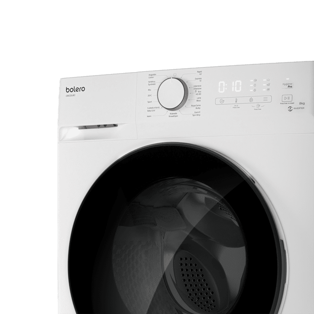Cecotec Bolero DressCode 8400 Inverter M. Lavadora 8 Kg Carga Frontal 1400 Rpm 2000 W Motor Inverter Plus 15 Programas Higienización Máxima En Cada Lavado DelayStart Lavadora