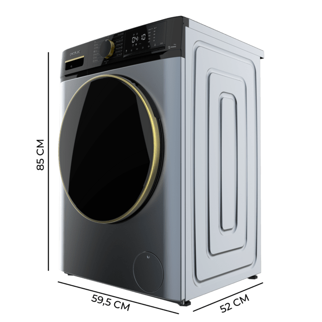 Cecotec Bolero DressCode 8610 Inverter Ice Blue A Lavadora De Carga Frontal Ice Blue De 8 Kg De Capacidad 1400 RPM Clase A Steam Max Motor Inverter Plus 15 Programas OnSmart Fuzzy Logic Smooth Wash Stop&Go Goma Antibacteriana Y