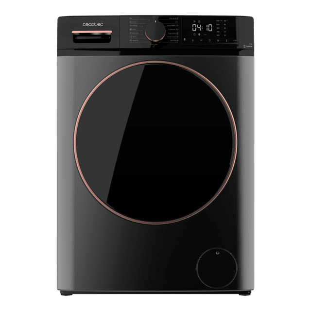 Cecotec Bolero DressCode 8610 Inverter Steel A Lavadora De Carga Frontal Steel De 8 Kg De Capacidad 1400 RPM Clase A Steam Max Motor Inverter Plus 15 Programas OnSmart Fuzzy Logic Smooth Wash Stop&Go Goma Antibacteriana Y Drum C