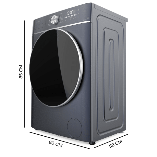 Cecotec Bolero DressCode 8800 Inverter Ice Blue A Lavadora De Carga Frontal De 8kg De Capacidad Y 1400rpm Clase A 16 Programas Motor Inverter Plus SteamMax Lavado Inteligente Y Detector De Carga