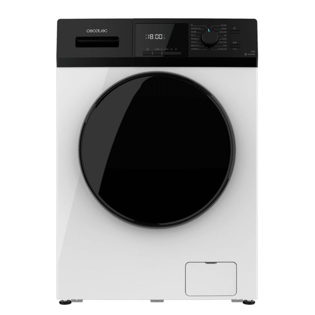 Cecotec Bolero Dresscode 9410 Inverter A Lavadora De Carga Frontal De 9 Kg De Capacidad Y 1400 Rpm Clase A-10% 16 Programas Motor Inverter Plus SteamMax Drum Clean Allergy Care Diamond Care Delay Start Stop&Go Programa ECO Y Kid