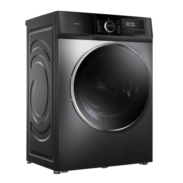 Cecotec Bolero DressCode 9500 Inverter Steel A Lavadora De Carga Frontal De 9 Kg Steel 1400 Rpm Motor Inverter Plus SteamMax Drum Clean Allergy Care Pearl Drum Delay Start Stop&Go Display LED Y Acabados Cromados Programa ECO Y K