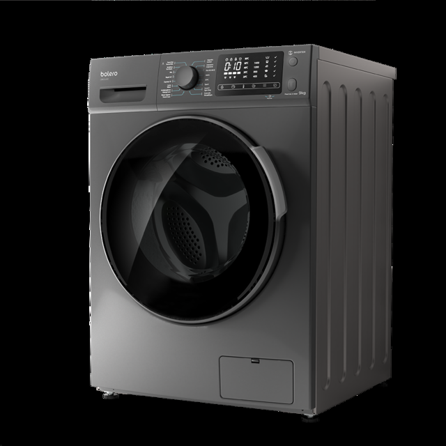 Cecotec Bolero DressCode 9600 Inverter Steel. Lavadora 9 Kg Carga Frontal 1400 Rpm 2000 W Motor Inverter Plus 16 Prog Elimina Alérgenos DelayStart DiamonCare Lavadora