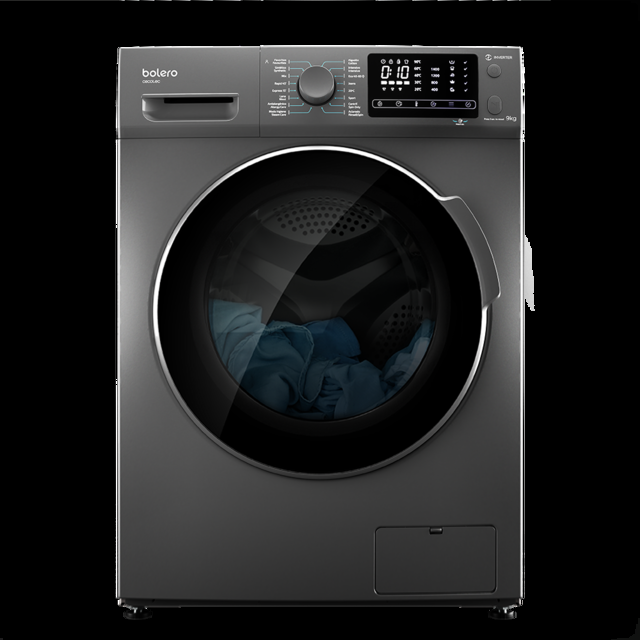 Cecotec Bolero DressCode 9600 Inverter Steel. Lavadora 9 Kg Carga Frontal 1400 Rpm 2000 W Motor Inverter Plus 16 Prog Elimina Alérgenos DelayStart DiamonCare Lavadora