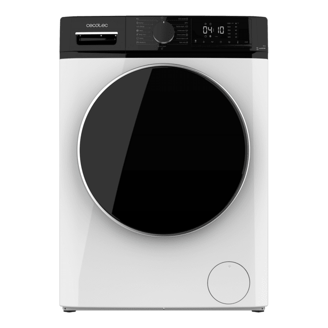 Cecotec Bolero DressCode 9610 Inverter A Lavadora De Carga Frontal Blanca De 9 Kg De Capacidad 1400 RPM Clase A Steam Max Motor Inverter Plus 15 Programas OnSmart Fuzzy Logic Smooth Wash Stop&Go Goma Antibacteriana Y Drum Clean.