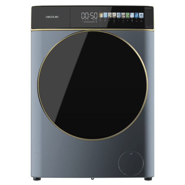 Cecotec Bolero DressCode 9900 Autodose Inverter FullColor Ice Blue A Lavadora Autodosis De Carga Frontal Ice Blue De 9 Kg De Capacidad Y 1400 Rpm Pantalla FullColor 10 3" 11 Programas Motor Inverter Plus SteamMax Clase A Sanitiz