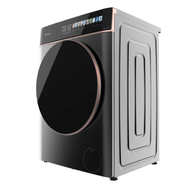 Cecotec Bolero DressCode 9900 Inverter FullColor Steel A Lavadora De Carga Frontal Steel De 9 Kg De Capacidad Y 1400 Rpm Pantalla FullColor 10 3" 11 Programas Motor Inverter Plus SteamMax Clase A Sanitize OnSmart Fuzzy Logic Smo