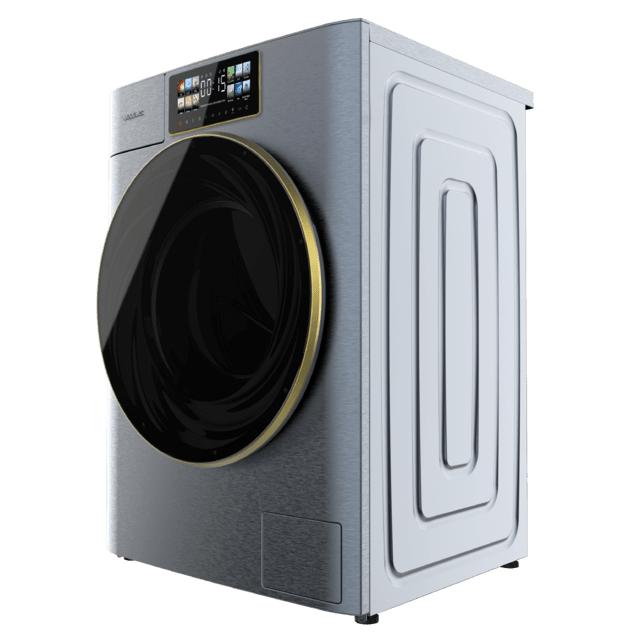 Cecotec Bolero DressCode 9950 Autodose Inverter 3D Ice Blue A Lavadora Autodosis De Carga Frontal Ice Blue De 9 Kg De Capacidad 1400 Rpm Y Clase A Con Diseño Core Matrix Screen 9 2" Y Core Body 13 Programas Motor Inverter Plus