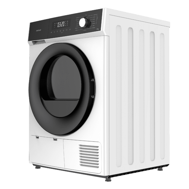 Cecotec Bolero Dresscode Dry 8300 Secadora Bomba De Calor Color Blanco De 8 Kg Clase A++ 15 Programas Con Secado Automático Planchado Fácil Stop&Go Función Silence Delay Start Y KidLock Secadora