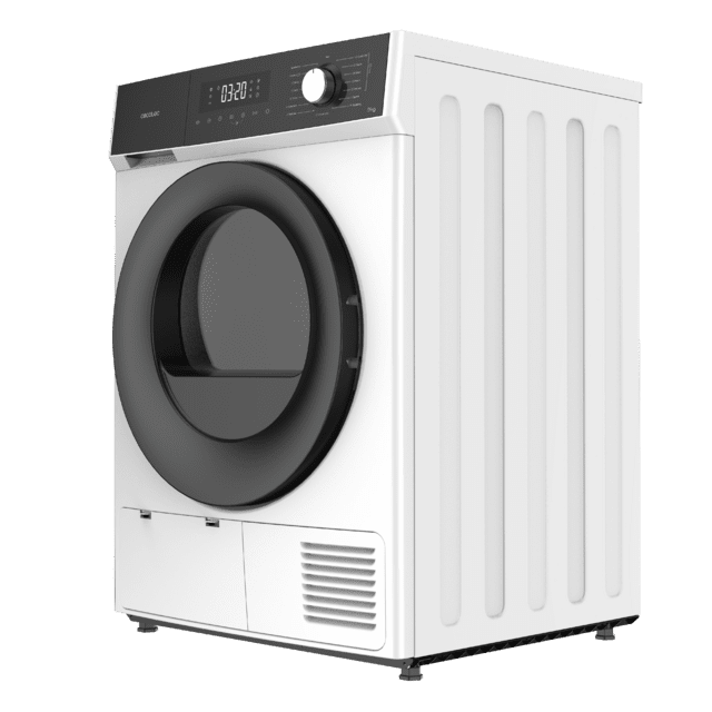 Cecotec Bolero Dresscode Dry 9300 Secadora Bomba De Calor Color Blanco De 9 Kg Clase A++ 15 Programas Con Secado Automático Planchado Fácil Stop&Go Función Silence Delay Start Y KidLock Secadora