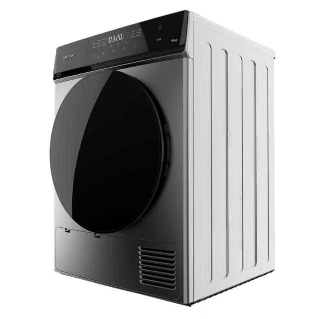 Cecotec Bolero DressCode Dry 9400 Steel A+++ Secadora Bomba De Calor Steel De 9 Kg Clase A+++ Motor Inverter Plus Full Touch Plancha Fácil 15 Prgramas Y Tambor De Acero Inoxidable. Secadora