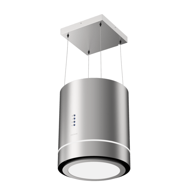 Cecotec Bolero Flux CRE 448000 Inox A++ Campana Colgante Redonda Bolero Flux CRE 448000 Inox A++ De 38cm De Diametro Acabado Inox Succión 712m3/h Motor 210W Clase A++ Control Electrónico 3 Niveles De Potencia Luz Filtro De Car