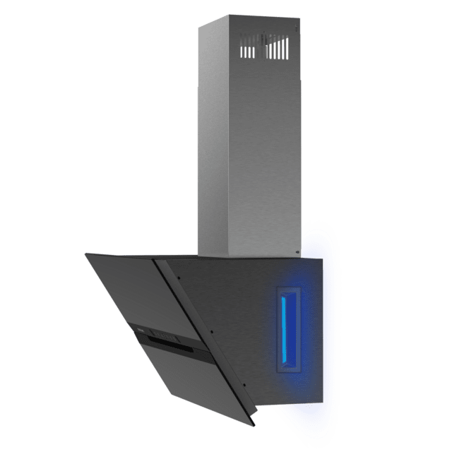 Cecotec Bolero Flux DT 608010 Glass Black A++ Campana Decorativa Bolero Flux DT 608010 Glass Black A++ De 60cm De Ancho Acabado Frontal Vidrio Negro Chimenea Inox Succión 800m3/h Motor 210W Clase A++ Control Táctil 3 Niveles D