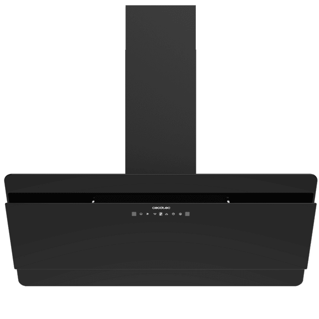Cecotec Bolero Flux DT 908000 Glass Black A++ Campana Decorativa Bolero Flux DT 908000 Glass Black A++ De 90cm De Ancho Acabado Frontal Vidrio Negro Chimenea Negra Succión 800m3/h Motor 210W Clase A++ Control Táctil 3 Niveles