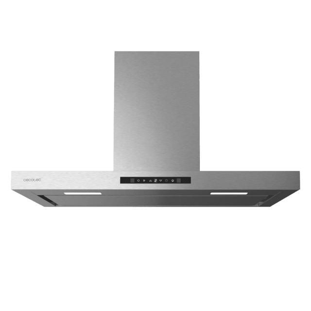 Cecotec Bolero Flux TT 908000 Slim Glass Black A++ Campana T Bolero Flux TT 908000 Slim Glass Black A++ De 90cm De Ancho Acabado Inox Succión 800m3/h Motor 210W Clase A++ Display Táctil Glass Black 3 Niveles De Potencia Luz Fi