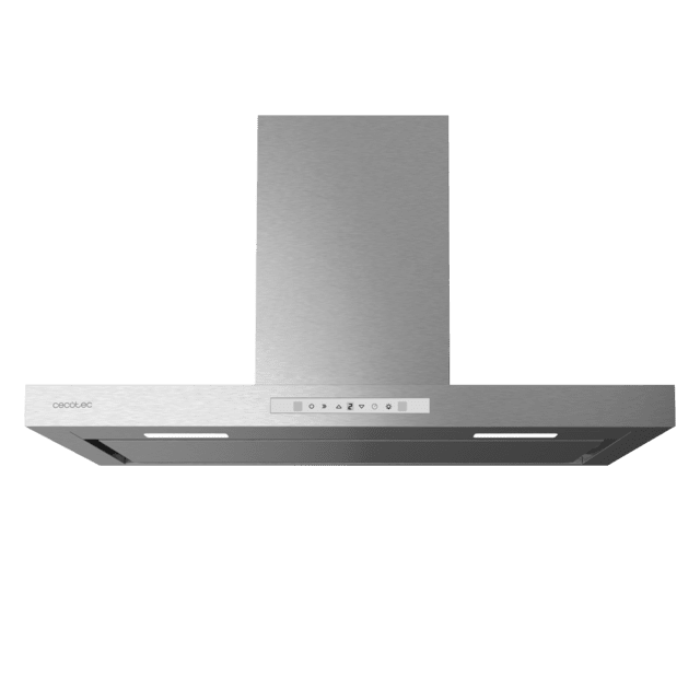 Cecotec Bolero Flux TT 908000 Slim Glass White A++ Campana T De 90cm De Ancho Acabado Inox Succión 800m3/h Motor 210W Clase A++ Display Táctil Glass White 3 Niveles De Potencia Luz Filtro De Carbono Hand Movement Control Y Del