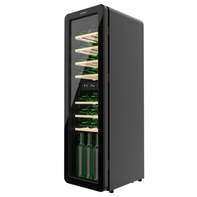 Cecotec Bolero GrandSommelier Origin Duo 30 Hit Black Vinoteca De Diseño Retro Color Negro Con Dos Zonas De Temperatura Capacidad Para 30 Botellas Control Electrónico De Temperatura Mediante Display LED Temperatura Zona 1 De 5