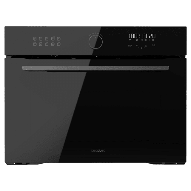 Cecotec Bolero Hexa AF314500 Glass Black A Horno Integrable Airfryer De 53L De Capacidad 11 Funciones Con Airfryer Master Pizza Master Steam Asisst Steam EasyClean 3D Cooking Clase A. Horno Integrable Airfryer