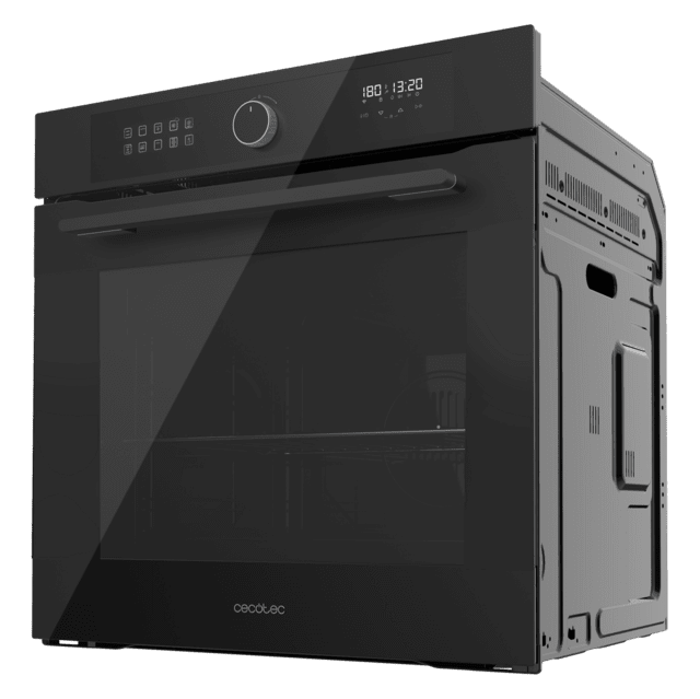Cecotec Bolero Hexa AF316000 Glass Black A Horno Integrable Airfryer Glass Black De 81L De Capacidad 11 Funciones Con Airfryer Master Pizza Master Steam Asisst Steam EasyClean 3D Cooking Clase A. Horno Integrable