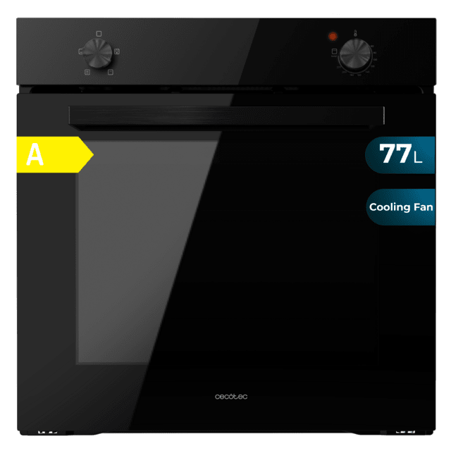 Cecotec Bolero Hexa C126000 Black A Horno Integrable de 77 L de capacidad 4 funciones 2800 W. Horno Integrable
