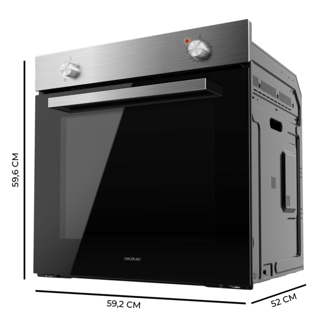 Cecotec Bolero Hexa C126000 Inox A Horno Integrable De 77 L De Capacidad 4 Funciones 2800 W.  Horno Integrable 