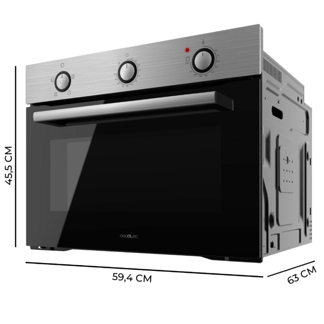 Cecotec Bolero Hexa C134500 Inox A Horno Integrable De 56 L De Capacidad 4 Funciones 2800 W. Horno Integrable