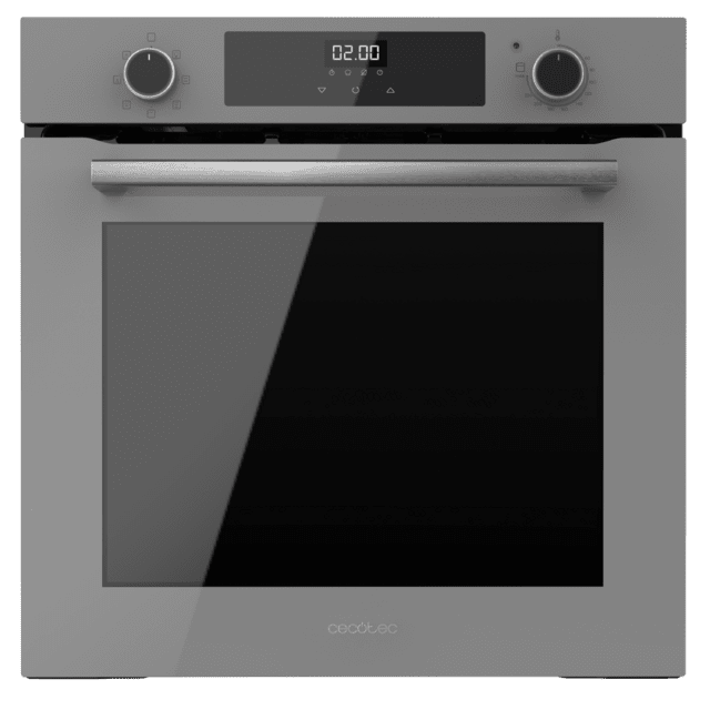 Cecotec Bolero Hexa M226000 Glass Grey A Horno Integrable Multifunción De 72L De Capacidad 7 Funciones Grill Defrost Steam Assist 2800W. Horno Integrable Multifunción