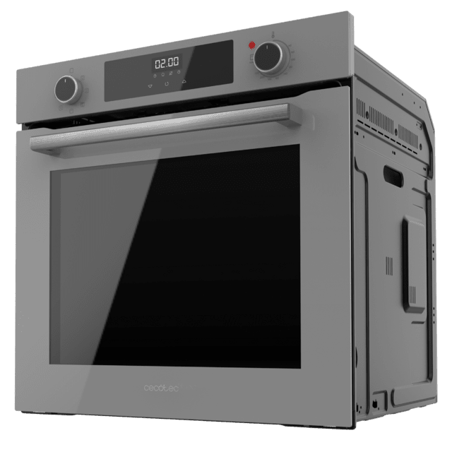 Cecotec Bolero Hexa M226000 Glass Grey A Horno Integrable Multifunción De 72L De Capacidad 7 Funciones Grill Defrost Steam Assist 2800W. Horno Integrable Multifunción