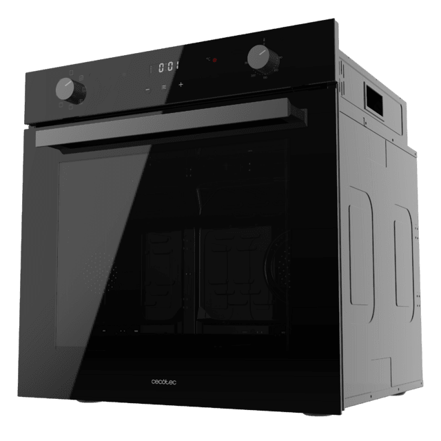 Cecotec Bolero Hexa M226001 Glass Black A Horno Integrable Multifunción M226001 Glass Black De 70L De Capacidad 7 Funciones Display Clase A 2800W Steam Base XXL Steam Assist Steam EasyClean Cooling Fan Modo Eco Modo Convección