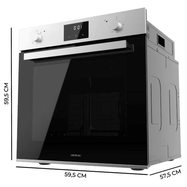 Cecotec Bolero Hexa M226001 Line A Horno Integrable Multifunción M226001 Line De 70L De Capacidad 7 Funciones Display Clase A 2800W Steam Base XXL Steam Assist Steam EasyClean Cooling Fan Modo Eco Modo Convección Modo Grill Pu