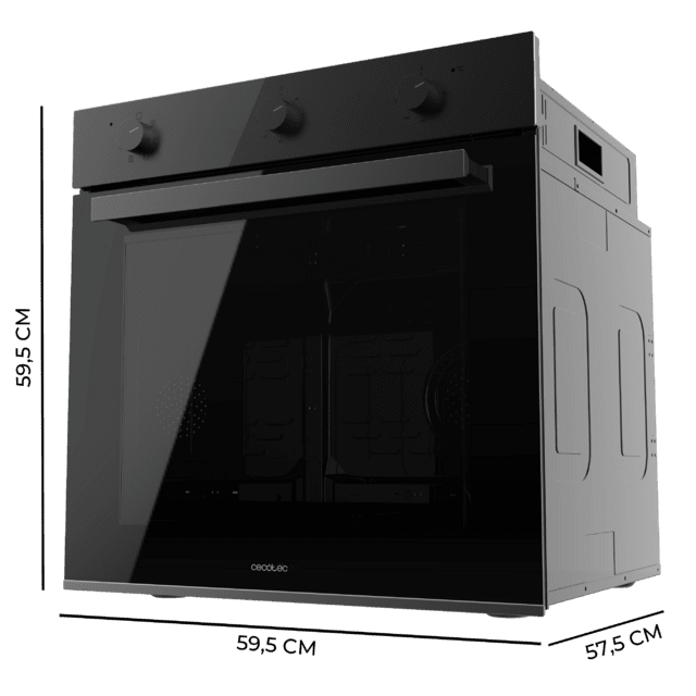 Cecotec Bolero Hexa M236000 Dark Inox Time A Horno Integrable Multifunción M236000 Dark Inox Time De 70L De Capacidad 6 Funciones Timer Clase A 2800W Steam Base XXL Steam Assist Steam EasyClean Cooling Fan Modo Defrost Modo Eco