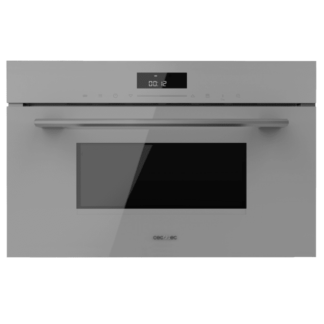 Cecotec Bolero Hexa MW703800 Glass Grey Microondas Integrable Glass Grey De 34L De Capacidad Con Función Microondas Modo Grill Defrost Auto Menú Speed Cooking Electronic Timer. Microondas Integrable 