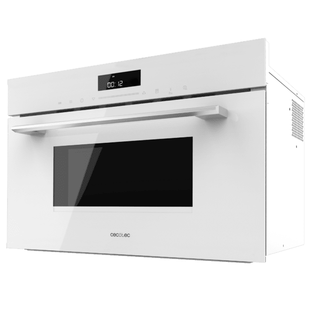 Cecotec Bolero Hexa MW703800 Glass White Microondas Integrable Glass White De 34L De Capacidad Con Función Microondas Modo Grill Defrost Auto Menú Speed Cooking Electronic Timer. Microondas Integrable