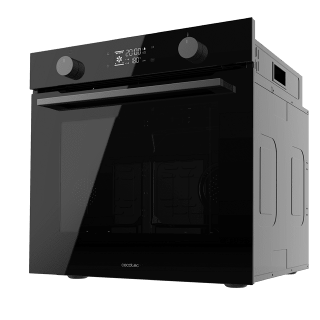 Cecotec Bolero Hexa P526000 Glass Black A Horno Integrable Pirolítico P526000 Glass Black De 73L De Capacidad 9 Funciones Display Clase A 2800W Pirólisis Cooling Fan Modo Defrost Modo Convección Modo Eco. Horno Integrable