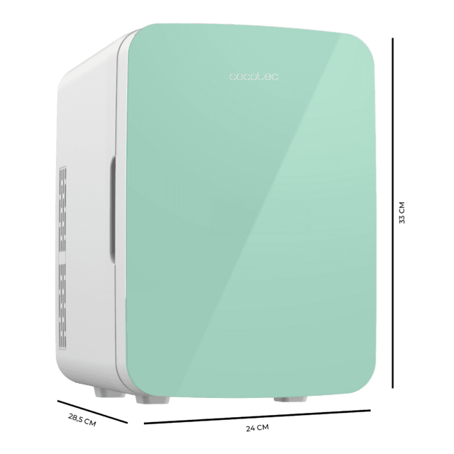 Cecotec Bolero MiniCooling 10L Bahamas Mint Frigorífico Con Funcionamiento 12V-220V Compatible Con Coches Y Caravanas Función Enfriamiento Y Calentamiento Rango Temperatura De 7 A 65 ºC Y Transporte Fácil. Frigorífico