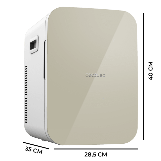 Cecotec Bolero MiniCooling 20L Bahamas Beige Frigorífico Con Funcionamiento 12V-220V Compatible Con Coches Y Caravanas Función Enfriamiento Y Calentamiento Rango Temperatura De 7 A 65 ºC Y Transporte Fácil. Mini Frigorífico