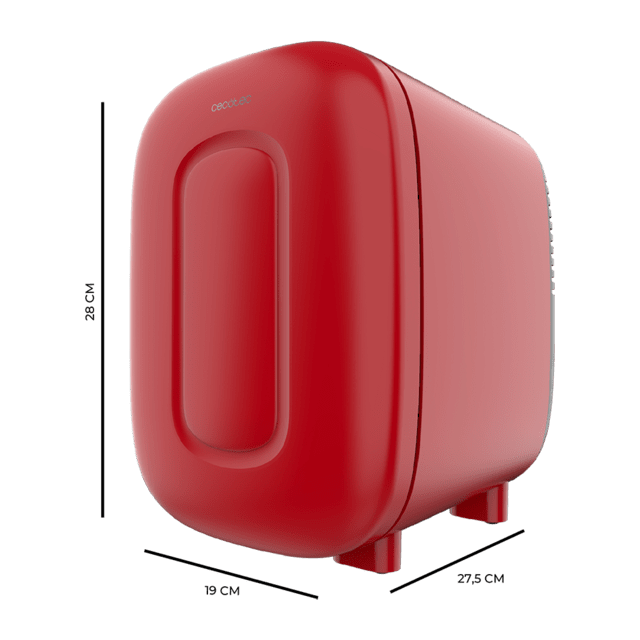 Cecotec Bolero MiniCooling 4L Bora Red Frigorífico Con Funcionamiento 12 V-220 V Compatible Coche Y Caravanas Función Enfriamiento Y Calentamiento Rango De Temperatura 7-50º Transporte Fácil. Frigorífico 
