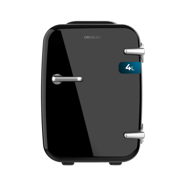 Cecotec Bolero MiniCooling 4L Habana Black Frigorífico con funcionamiento 12 V-220 V compatible coche y caravanas función enfriamiento y calentamiento rango temperatura de 7-65º transporte fácil. Frigorífico 