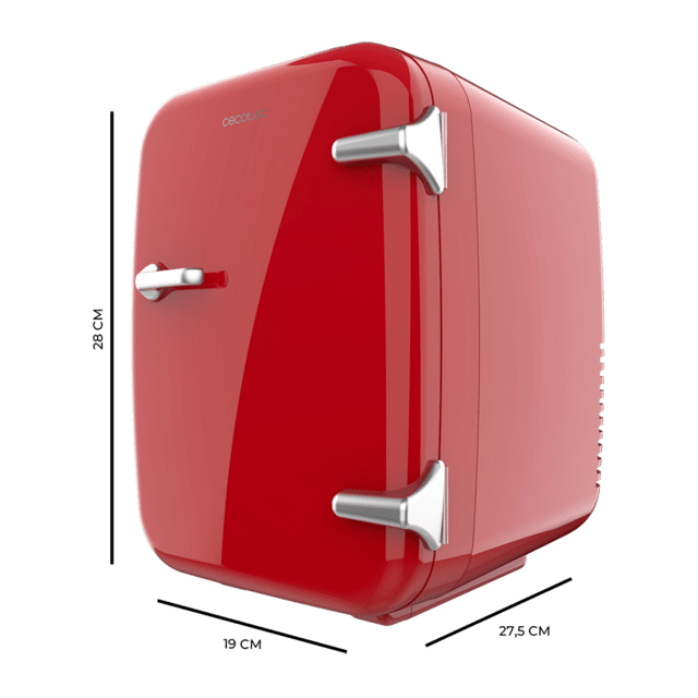 Cecotec Bolero MiniCooling 4L Habana Red Frigorífico Con Funcionamiento 12V-220V Compatible Coche Y Caravanas Función Enfriamiento Y Calentamiento Rango Temperatura 7-65º Transporte Fácil. Frigorífico 