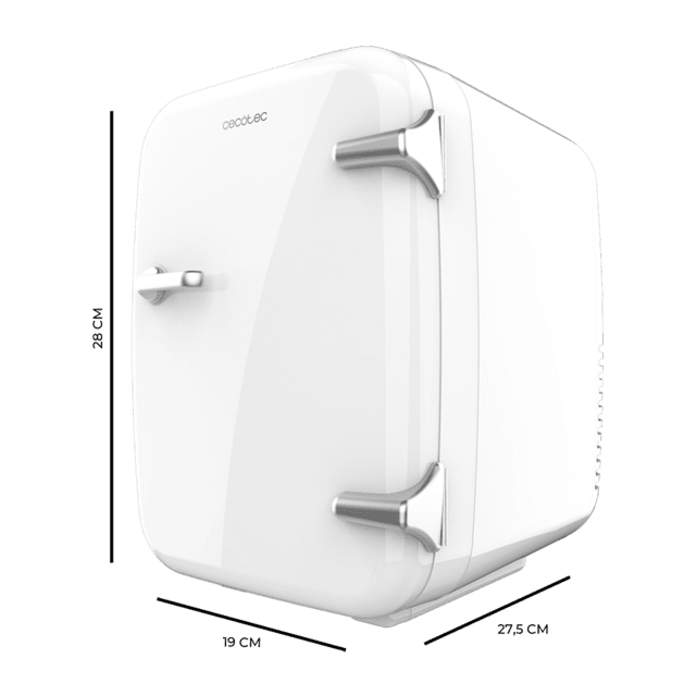 Cecotec Bolero MiniCooling 4L Habana White Frigorífico Funcionamiento 12 V-220 V Compatible Coche Y Caravanas Función Enfriamiento Y Calentamiento Rango De Temperatura 7-65º Transporte Fácil. Frigorífico 