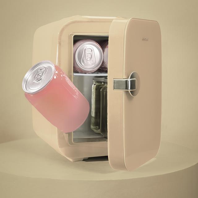 Cecotec Bolero MiniCooling 4L Río Cream Frigorífico Con Funcionamiento 12 V-220 V Compatible Coche Y Caravanas Función Enfriamiento Y Calentamiento Rango De Temperatura 5-65 ºC Transporte Fácil. Frigorífico